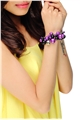 Purple Beads And Baubles Bracelet