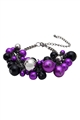 Purple Beads And Baubles Bracelet