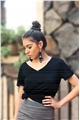 Black Velvet Crystal and Pearl Studded Earrings