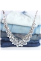 Silver Shimmer Crystal Stone Necklace