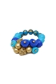 Blue Bead Stretch Bracelet