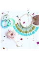 Blue Grotto Metallic Resin Spoon Necklace