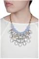 Blue Ice Chandelier Crystal Drops Statement Necklace
