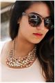 Sunkissed Layered Glass Beads Champagne Necklace