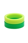 Lime Green Duo Statement Resin Bangles