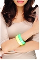 Lime Green Duo Statement Resin Bangles