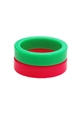 Candy Pink Green Duo Statement Resin Bangles