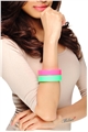 Candy Pink Green Duo Statement Resin Bangles
