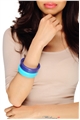 Midnight Blue Duo Statement Resin Bangles