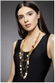 Gold Shimmer Coins Layered Necklace