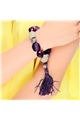 Bead And Tassel Crochet Bracelet