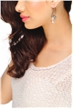 Delicate Crystal Drop Earrings