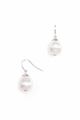 Moonstone Silver Pearl Drop Earrings