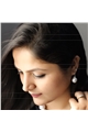 Moonstone Silver Pearl Drop Earrings