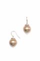 Glam Gold Pearl Drop Earrings